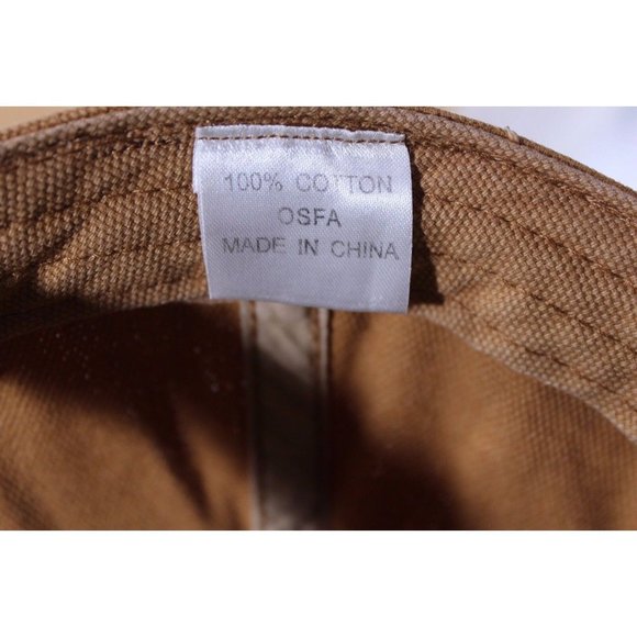 Rocky Mountain Elk Federation Adjustable Trucker Hat Ball Cap Tan Brown - Picture 8 of 8